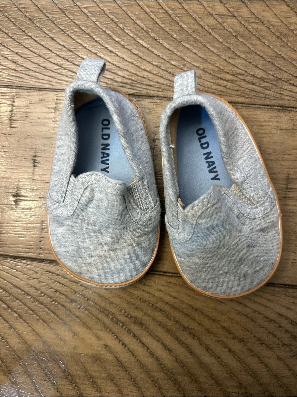 3-6M Toddler Girl Slip-On Baby Shoes & Tan Soft Booties